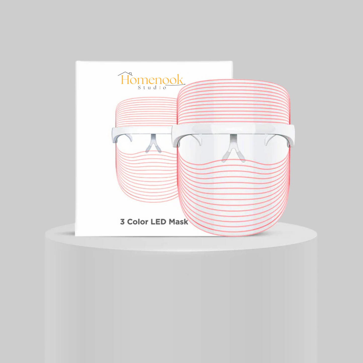 Homenook Led Light Therapy Mask, 3 Color Light Therapy mask