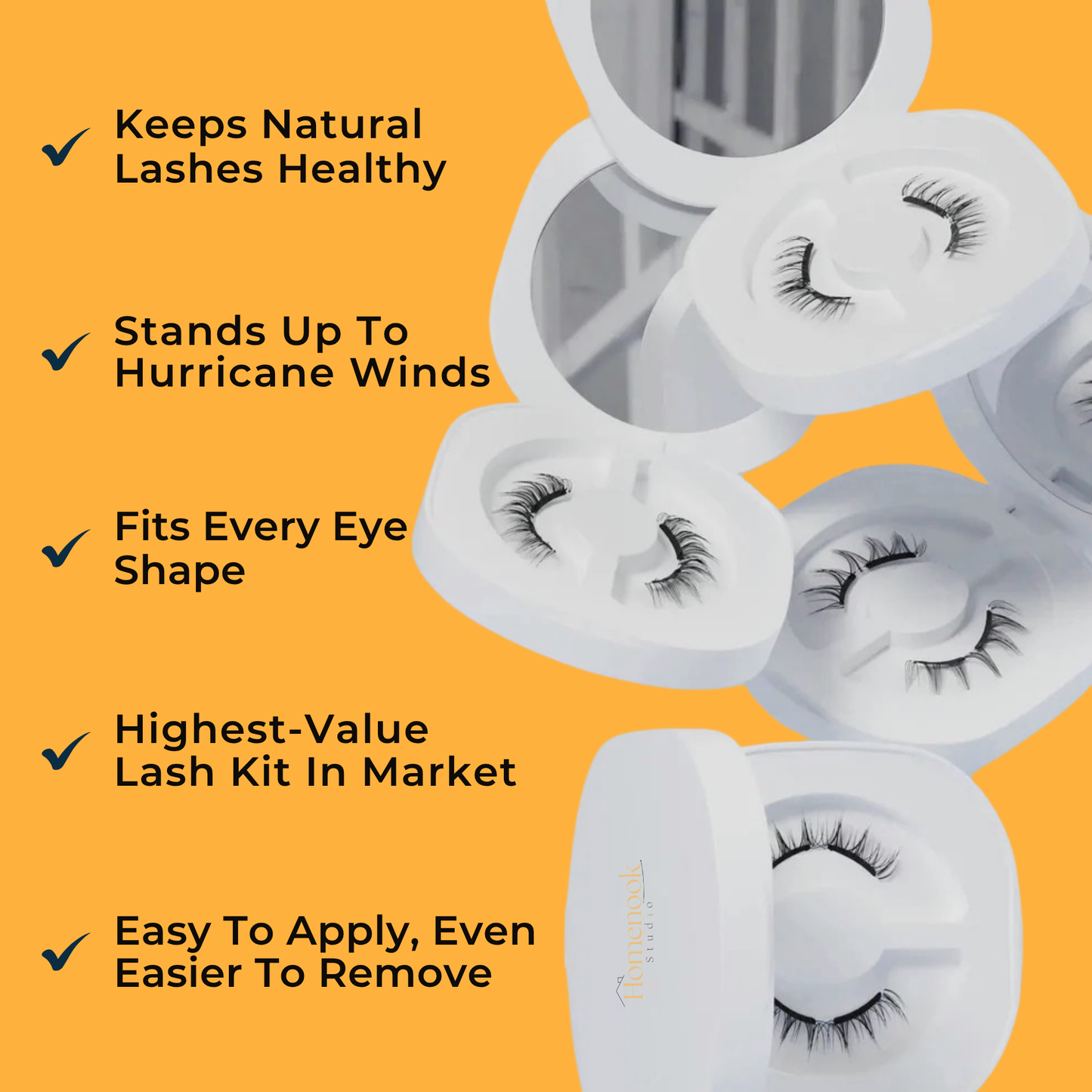 Homenook Magnetic Eye Lash Kit