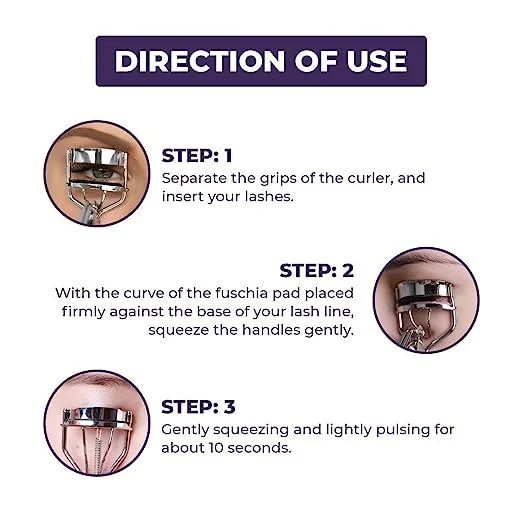 HN Sliver And Black Women Eye Lash Curler,