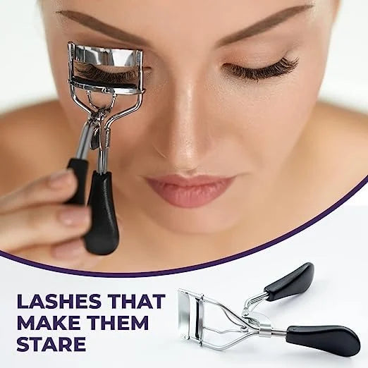 HN Sliver And Black Women Eye Lash Curler,
