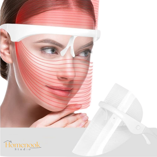 Homenook Led Light Therapy Mask, 3 Color Light Therapy mask