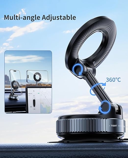 Smart 360° Vaccum Magnetic Phones Holder