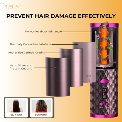 Homenook™ Elegance Curl Pro: Professional Hair Styler Kit for Effortless Waves and Curls