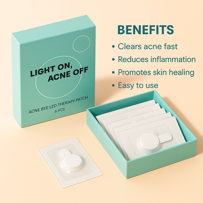 Smart Acne Patches With Light Therapy (6 Patches)